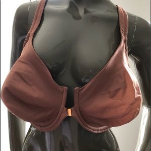 46DD Front close racer back underwire bra